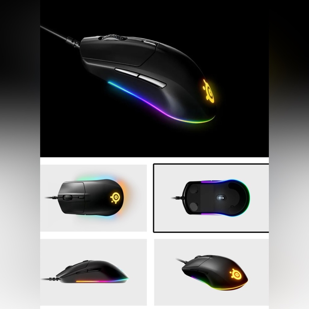 Steel Series Rival 3 Gaming/computer mouse - Picture 4 of 5